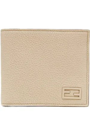Fendi Pre-owned, unisex, Beżowy, ONE SIZE, Skóra, Pre-owned skórzane portfele