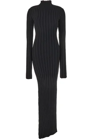 ANN DEMEULEMEESTER Sukienki, Kobieta, Czarny, S, Stylowy Sweter Maglieria