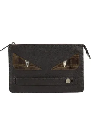 Fendi Pre-owned, Kobieta, brązowy, ONE SIZE, Pre-owned Leather clutches
