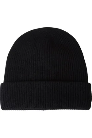 Meta Campania Collective Akcesoria, Mężczyzna, Czarny, ONE SIZE, Kaszmir, Kaszkmirowa Czapka Beanie w Splocie