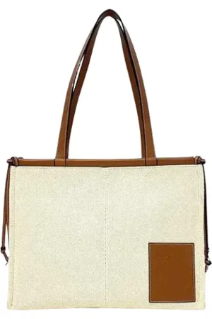 Loewe Pre-owned, Kobieta, Beżowy, ONE SIZE, Pre-owned Canvas handbags