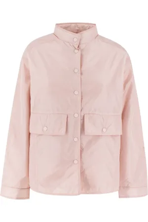 Aspesi Kurtki, Kobieta, Różowy, L, Nylon, Nylonowa kurtka blouson z dużymi kieszeniami