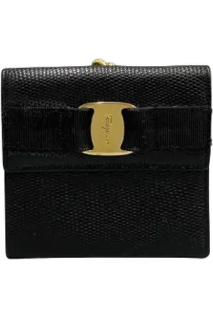 Salvatore Ferragamo Pre-owned, Kobieta, Czarny, ONE SIZE, Pre-owned skórzane portfele