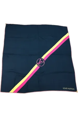 LOUIS VUITTON Pre-owned, Kobieta, Niebieski, ONE SIZE, Pre-owned Silk scarves