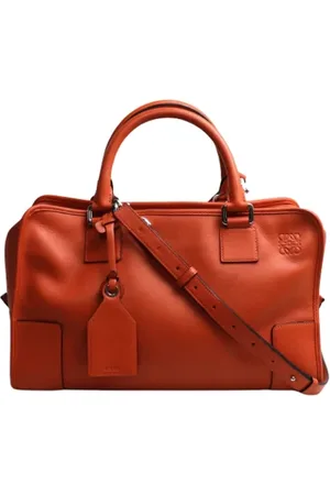 Loewe Pre-owned, Kobieta, Pomarańczowy, ONE SIZE, Pre-owned Skórzane torebki