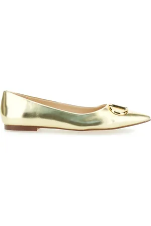 Twin-Set Buty, Kobieta, Żółty, 39 EU, Szare płaskie baletki