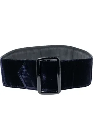 Emporio Armani Pre-owned, Kobieta, Niebieski, ONE SIZE, Pre-owned Velvet belts