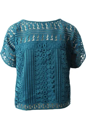 CHARO RUIZ IBIZA Bluzki, Kobieta, Niebieski, S, Niebieski Top dla Kobiet od