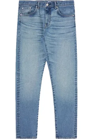 Edwin Jeansy, Mężczyzna, Niebieski, W34, Bawełna, Spodnie Slim Tapered Jasnoniebieskie