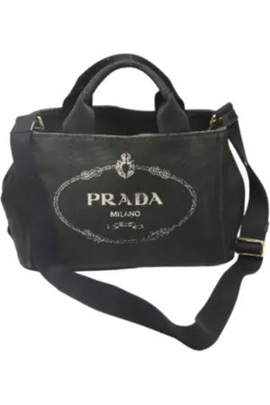 Prada Pre-owned, Kobieta, Czarny, ONE SIZE, Denim, Pre-owned Denim totes