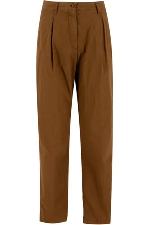 Aspesi Spodnie, Kobieta, brązowy, L, Straight Trousers