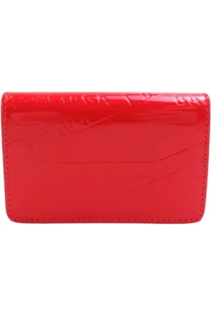 Balenciaga Pre-owned, Kobieta, Czerwony, ONE SIZE, Len, Pre-owned skórzane portfele
