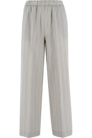 LE TRICOT PERUGIA Spodnie, Kobieta, Szary, M, Wide Trousers