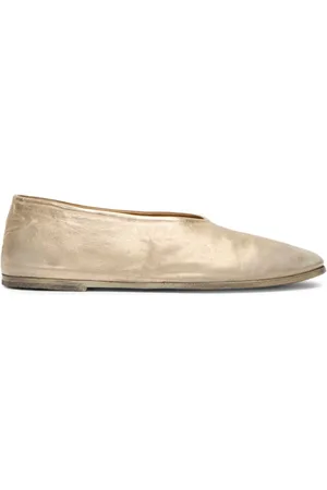 MARSÈLL Buty, Kobieta, Beżowy, 39 EU, Platynowe Laminowane Baletki