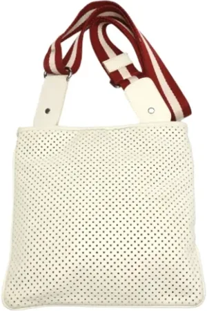 Bally Pre-owned, Kobieta, Biały, ONE SIZE, Pre-owned skórzane torby na ramię