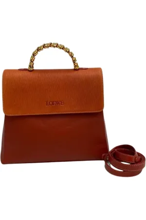 Loewe Pre-owned, Kobieta, Pomarańczowy, ONE SIZE, Pre-owned skórzane torby na ramię