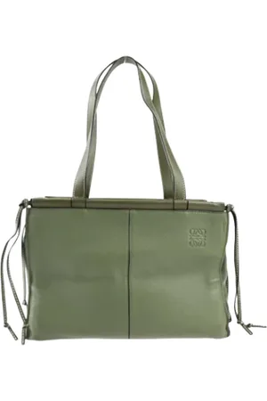Loewe Pre-owned, Kobieta, Zielony, ONE SIZE, Pre-owned skórzane torby na ramię