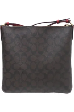 Coach Pre-owned, Kobieta, brązowy, ONE SIZE, Pre-owned Canvas shoulder-bags