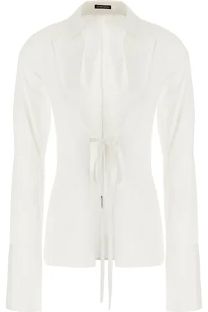 ANN DEMEULEMEESTER Bluzki, Kobieta, Biały, L, Stylowe Koszule