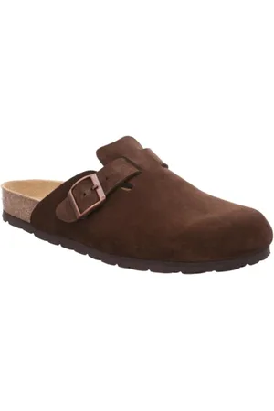 Rohde Buty, Mężczyzna, brązowy, 40 EU, Stylowe skórzane kapcie dla mężczyzn