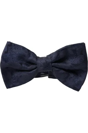 Dolce & Gabbana Akcesoria, Mężczyzna, Niebieski, ONE SIZE, Regulowany Jedwabny Motyl
