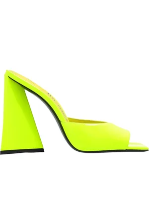 The Attico Buty, Kobieta, Żółty, 37 EU, Neonowe Żółte Mules Devon