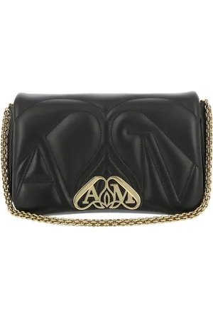 Alexander McQueen Torebki, Kobieta, Czarny, ONE SIZE, Exploded Seal Crossbody Torba