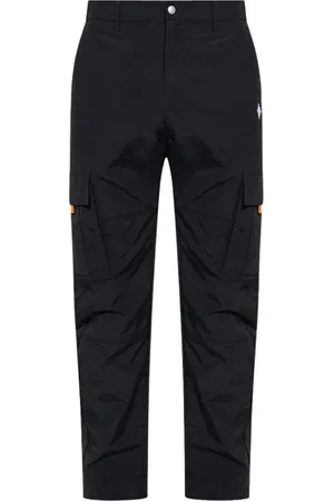 MARCELO BURLON Spodnie, Mężczyzna, Czarny, L, Spodnie z Logo