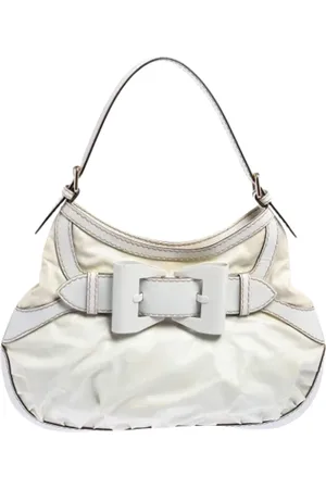 Gucci Pre-owned, unisex, Biały, ONE SIZE, Pre-owned Coated canvas handbags