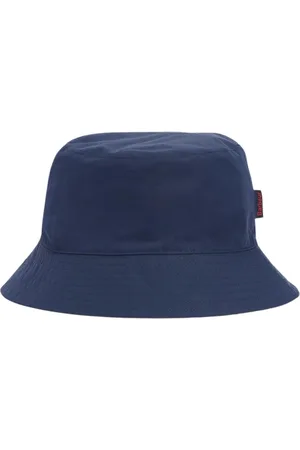 Barbour Akcesoria, unisex, Niebieski, ONE SIZE, Poliester, Odwracalny Wodoodporny Kapelusz Wiaderko dla Mężczyzn