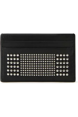 Alexander McQueen Akcesoria, Mężczyzna, Czarny, ONE SIZE, Czarny skórzany uchwyt na karty