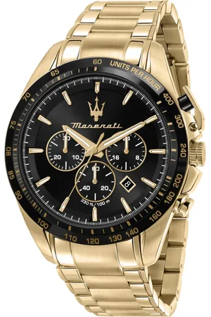 Maserati Akcesoria, Kobieta, Żółty, ONE SIZE, - R8873612041 - Zegarek Traguardo R8873612041