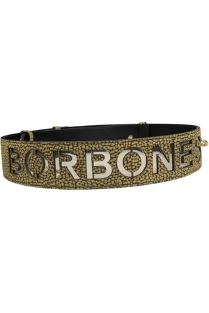 Borbonese Akcesoria, Kobieta, brązowy, ONE SIZE, Skórzany Pasek na Ramię, Naturalny/Czarny