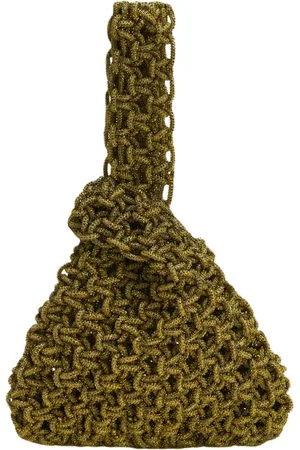 Hibourama Torebki, Kobieta, Zielony, ONE SIZE, Niky Węzeł Kopertówka