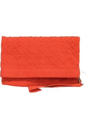 Bottega Veneta Pre-owned, Kobieta, Pomarańczowy, ONE SIZE, Skóra, Pre-owned Leather clutches