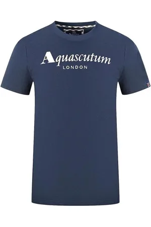 Aquascutum Koszulki, Mężczyzna, Niebieski, L, T-Shirts