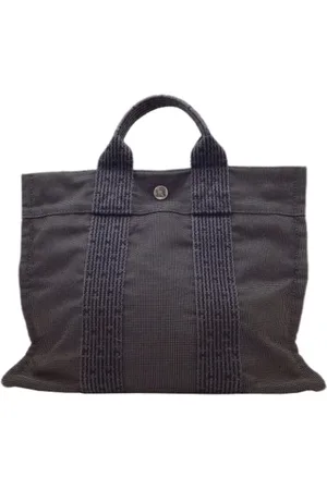 Hermès Pre-owned, Kobieta, Szary, ONE SIZE, Nylon, Pre-owned Canvas totes