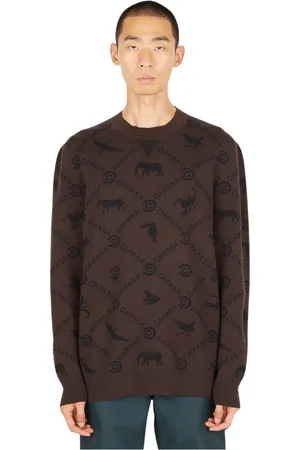 Capasa Milano Swetry, Mężczyzna, brązowy, L, Knitwear