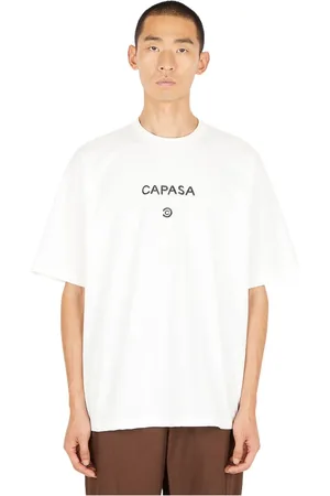 Capasa Milano Koszulki, Mężczyzna, Biały, M, T-Shirts