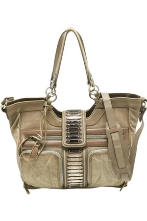 Balenciaga Pre-owned, Kobieta, Beżowy, ONE SIZE, Len, Pre-owned Leather totes