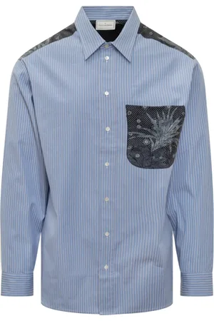 PIERRE-LOUIS MASCIA Koszule, Mężczyzna, Niebieski, S, Casual Shirts