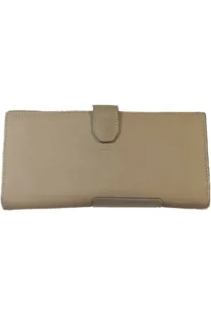 Loewe Pre-owned, Kobieta, Beżowy, ONE SIZE, Skóra, Pre-owned skórzane portfele