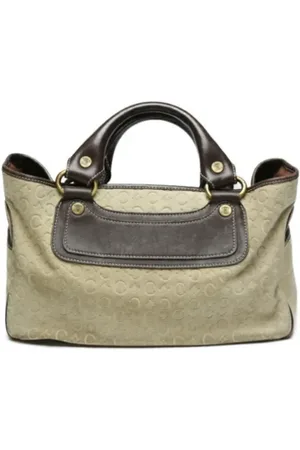 Céline Pre-owned, Kobieta, Beżowy, ONE SIZE, Len, Pre-owned Suede handbags