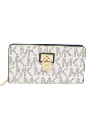 Michael Kors Pre-owned, Kobieta, Biały, ONE SIZE, Nylon, Pre-owned Coated canvas wallets