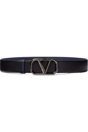 VALENTINO GARAVANI Akcesoria, Mężczyzna, Czarny, 90 CM, Skóra, Pasek VLogo Signature
