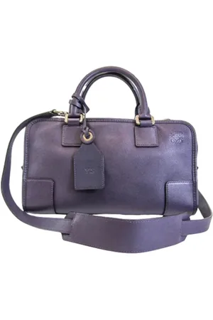 Loewe Pre-owned, Kobieta, Fioletowy, ONE SIZE, Skóra, Pre-owned Skórzane torebki