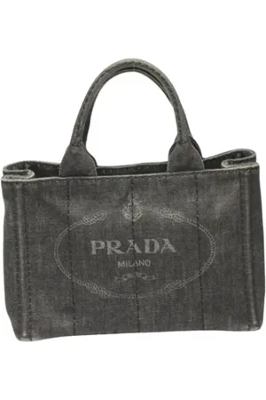 Prada Pre-owned, Kobieta, Czarny, ONE SIZE, Denim, Pre-owned Denim totes
