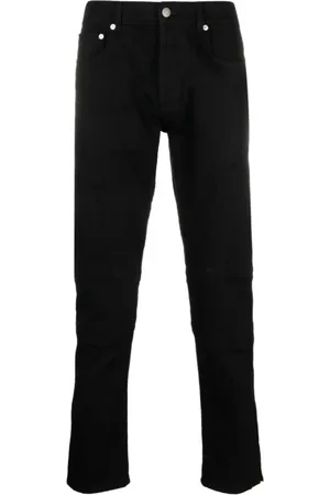 Alexander McQueen Jeansy, Mężczyzna, Czarny, L, Denim, Czarne dżinsy Biker