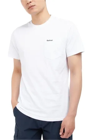 Barbour Koszulki, Mężczyzna, Biały, S, T-Shirts