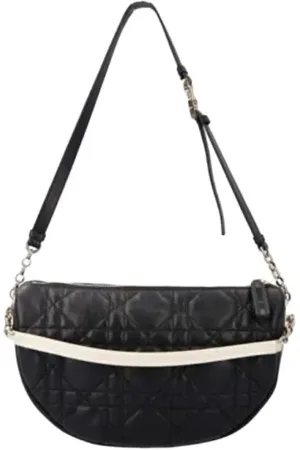 Dior Pre-owned, Kobieta, Czarny, ONE SIZE, Skóra, Pre-owned Skórzane torebki